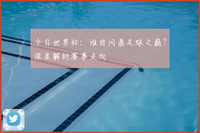 今日世界杯:谁将问鼎足球之巅?深度解析赛事走向